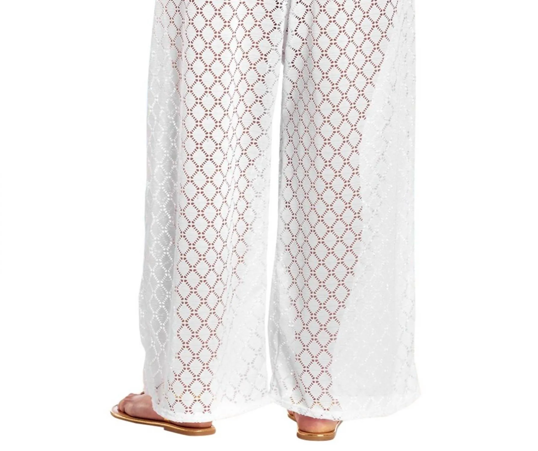 Always For Me - Plus Size Lattice Beach Cover Up Pants