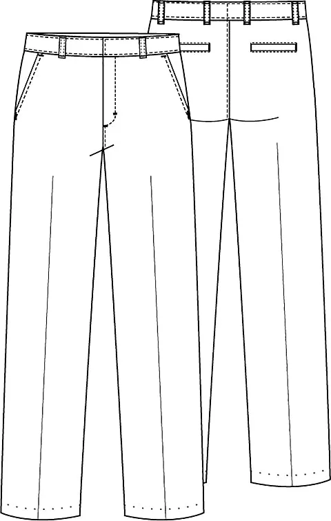 BOYS ADJ. WAIST FLAT FRONT PANT  CLR5036