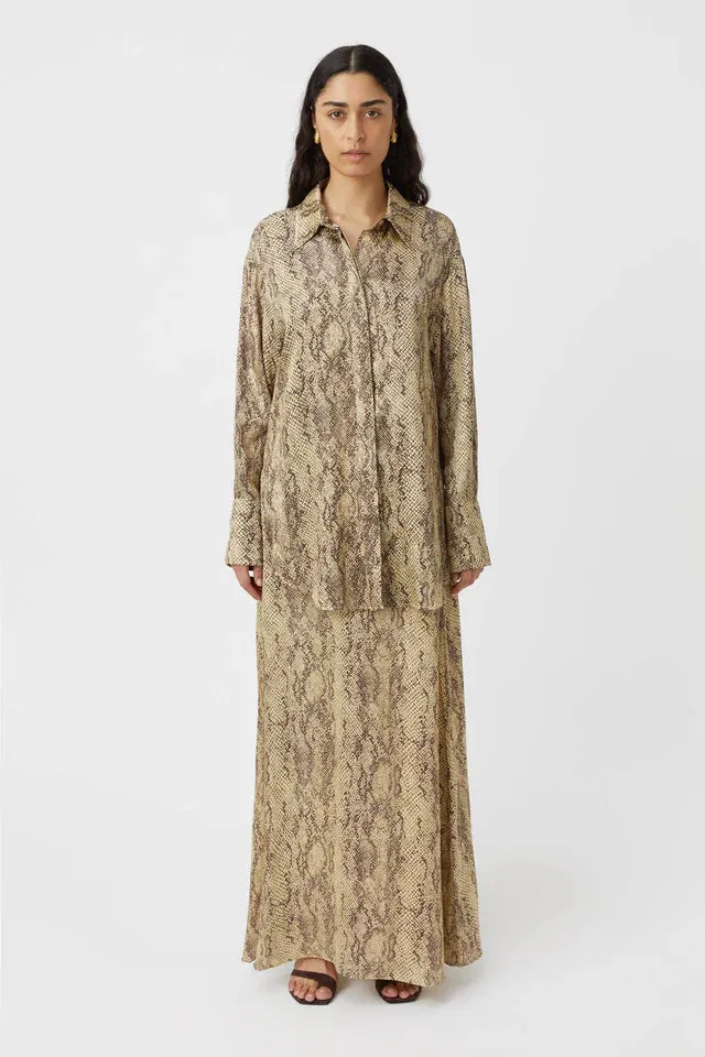 Camilla and Marc Barbican Shirt in Snake Print