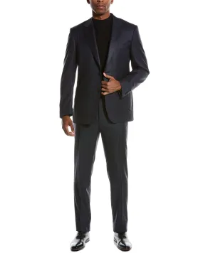 Canali 2Pc Wool Suit With Flat Front Pant