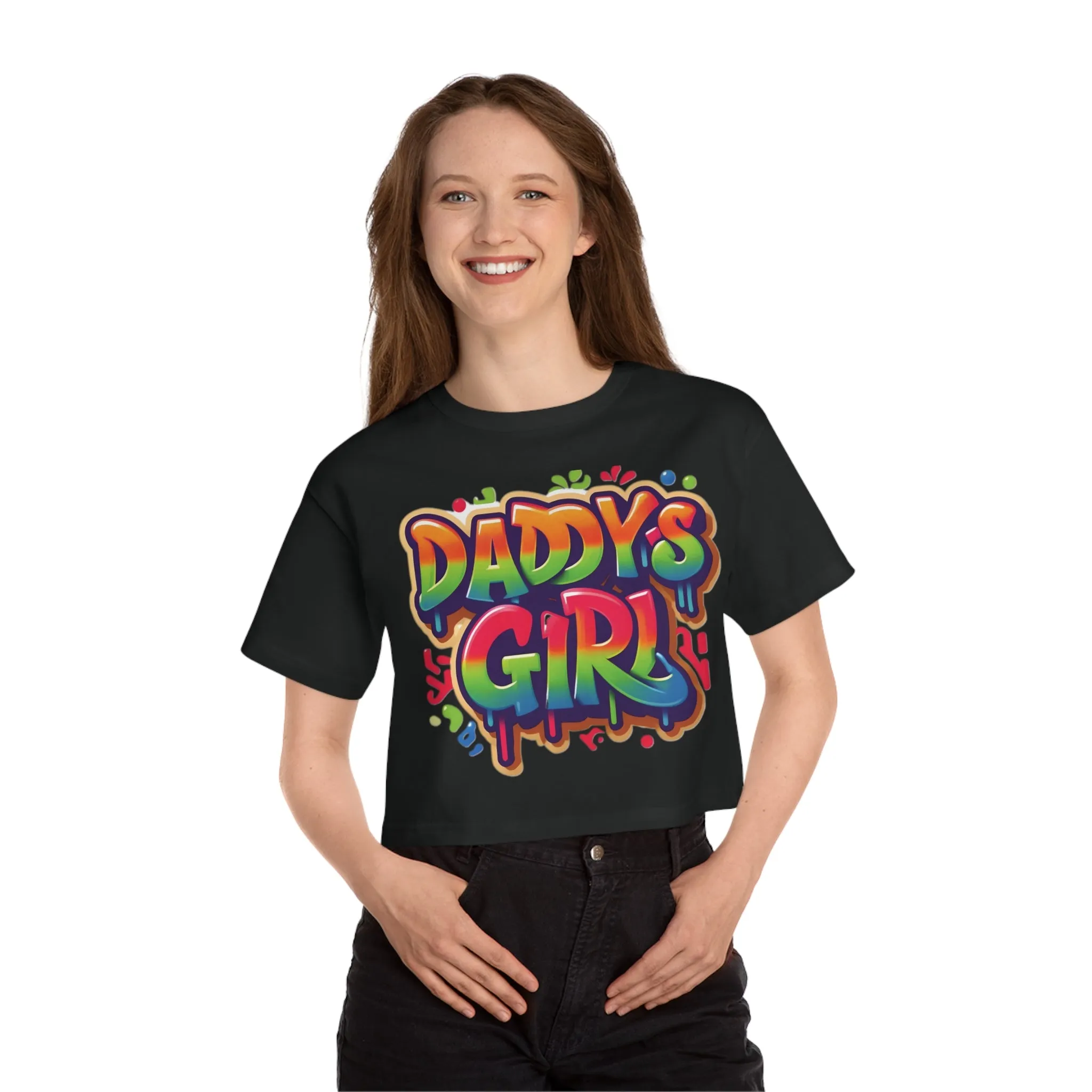 Daddy's Girl Champion Cropped T-Shirt