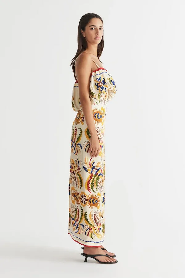 DANCER FRILL NECKLINE GOWN