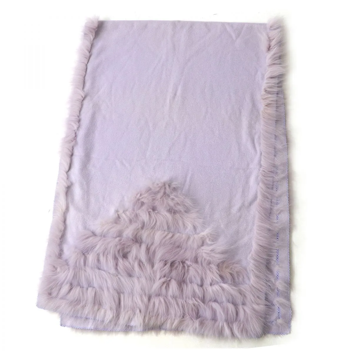 Fendi Fox Fur Cashmere Shawl for Women