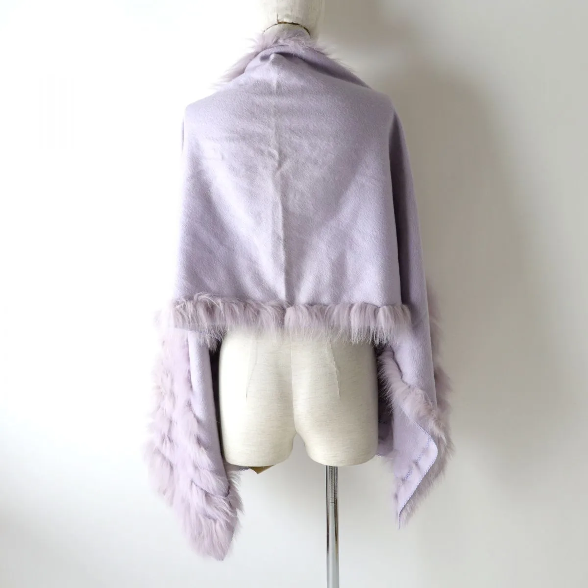 Fendi Fox Fur Cashmere Shawl for Women
