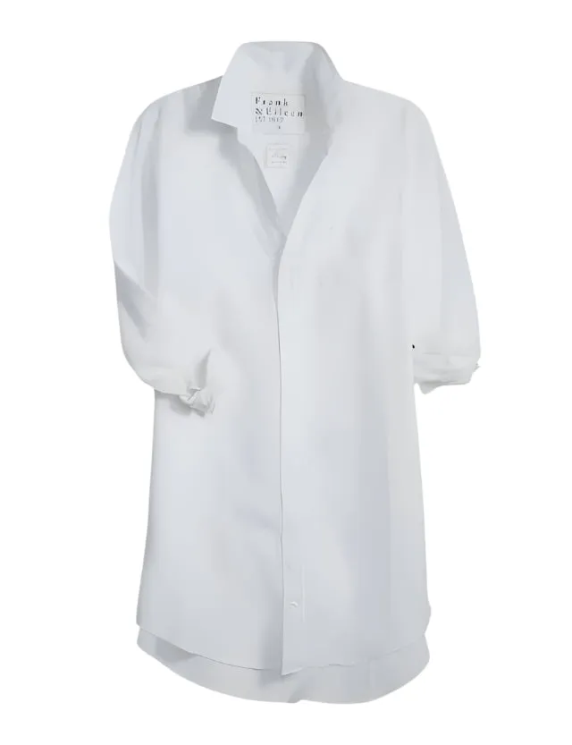 Frank and Eileen Mary Classic Shirtdress in White Linen