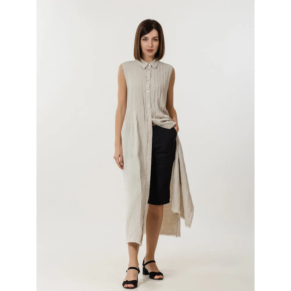 Linen Shorts - Black - Stonewashed - Luxury Medium Thick Linen