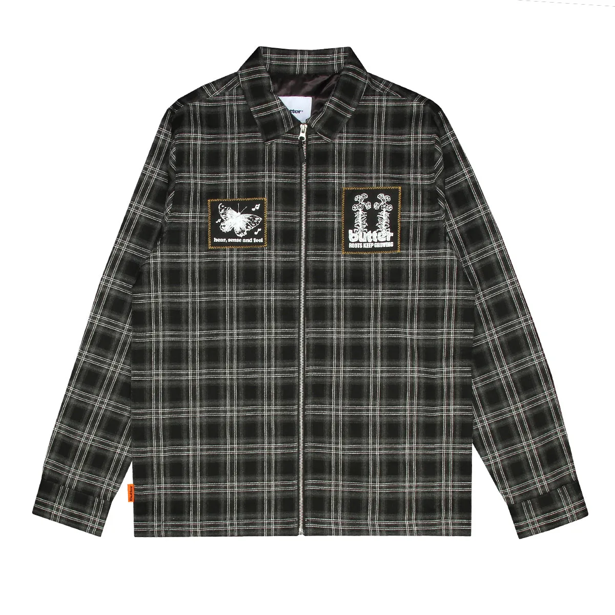 Melody Plaid Zip Overshirt
