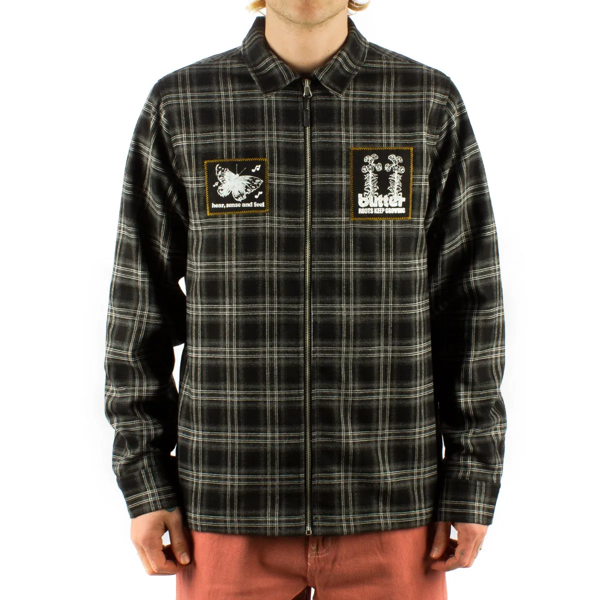 Melody Plaid Zip Overshirt