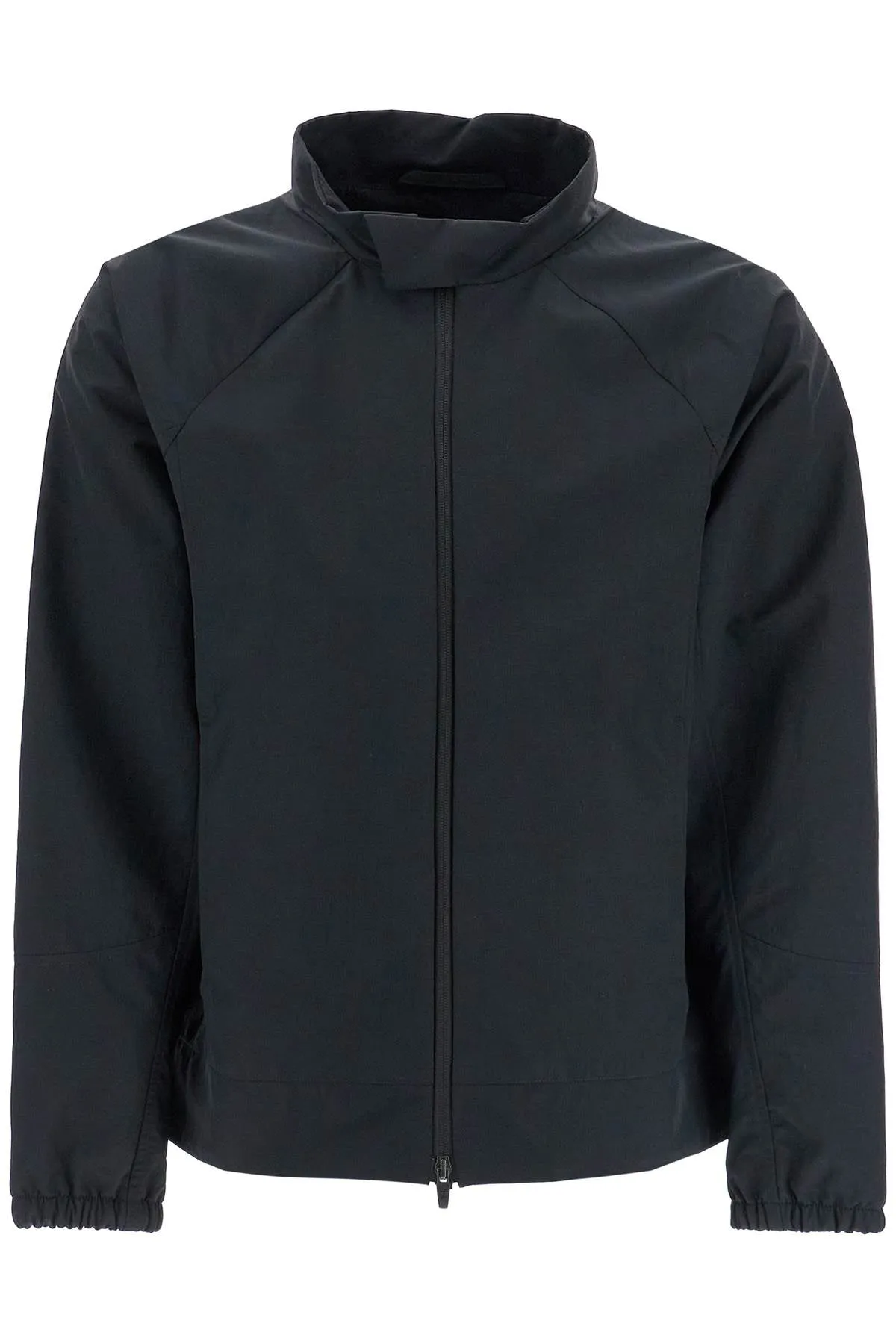 men's waterproof jacket in black polyamide with high collar GI00164UL 12833 NERO