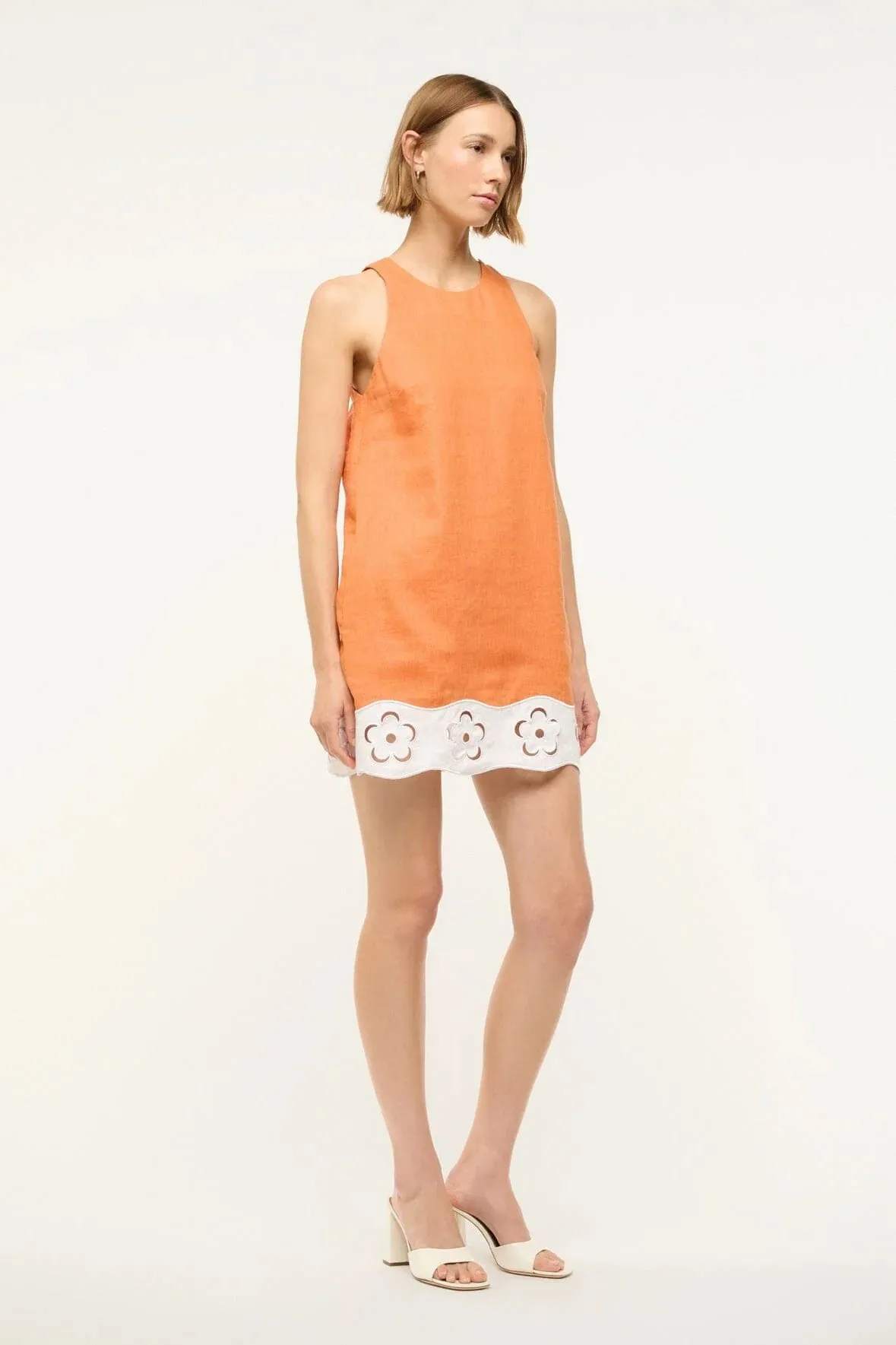 Mika Linen Dress Apricot