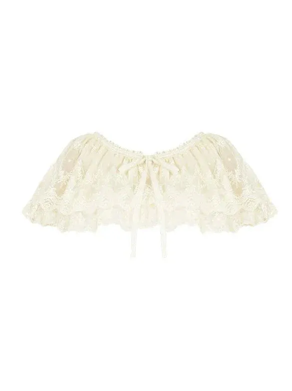 Multi Shawl Reservations Lolita Frilled   Wear Top