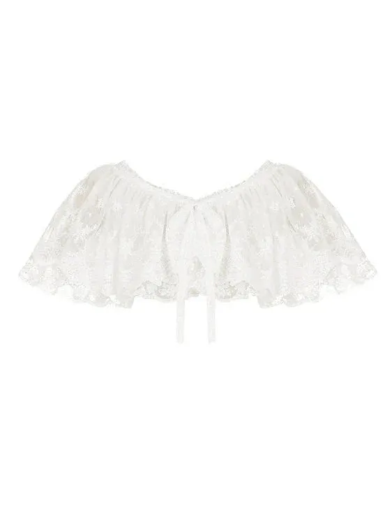 Multi Shawl Reservations Lolita Frilled   Wear Top