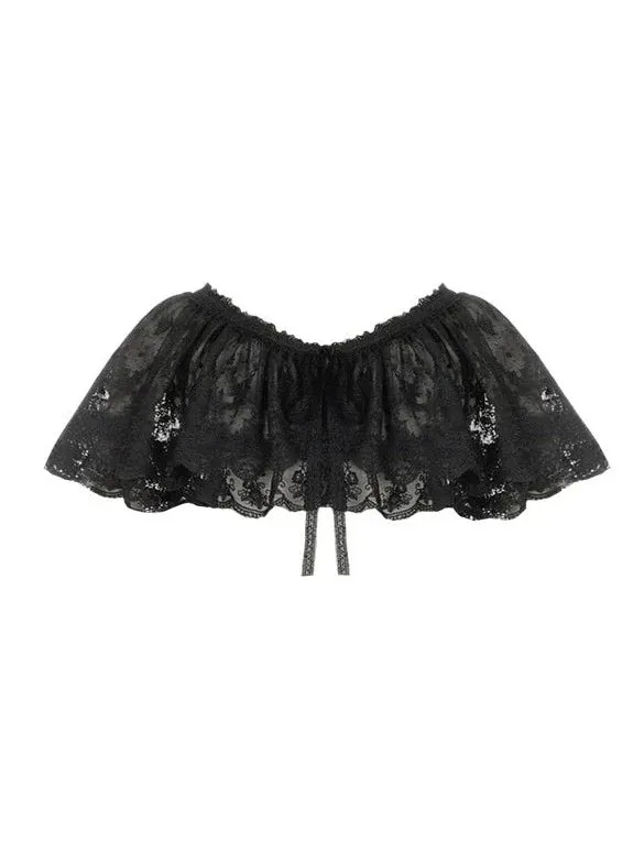 Multi Shawl Reservations Lolita Frilled   Wear Top