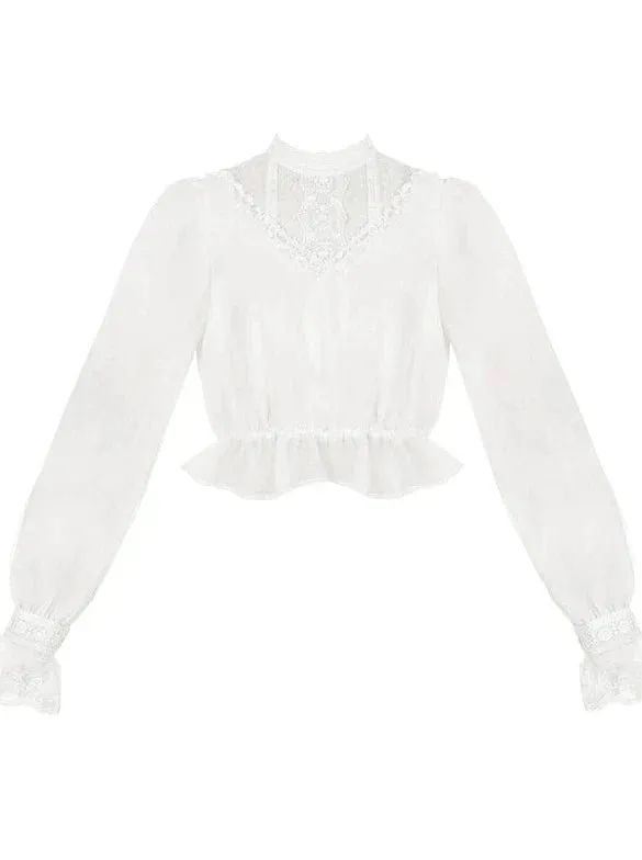Multi Shawl Reservations Lolita Frilled   Wear Top