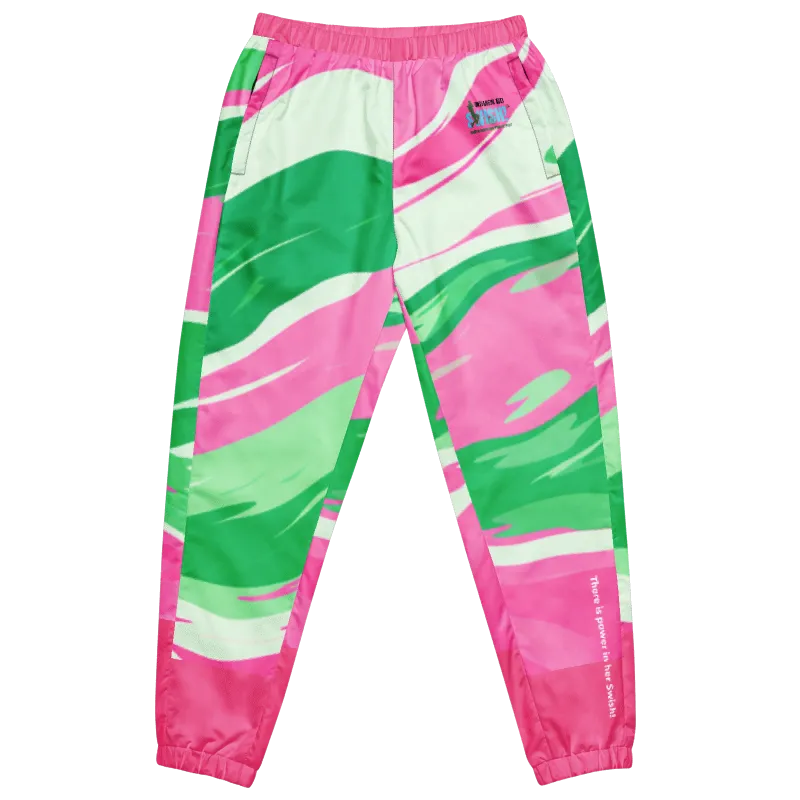 Pink and Green Swirl Warmup Pants