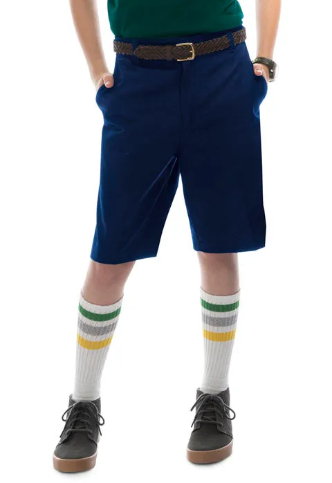 REDEEMER BOYS ADJ. WAIST FLAT FRONT SHORT #5236