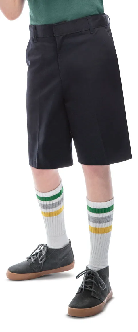 REDEEMER BOYS ADJ. WAIST FLAT FRONT SHORT #5236
